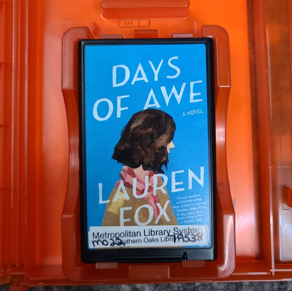 DAYS OF AWE By Lauren Fox Fiction Playaway Audio Book Novel